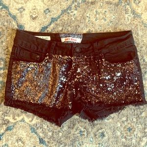 Black shorts size 4